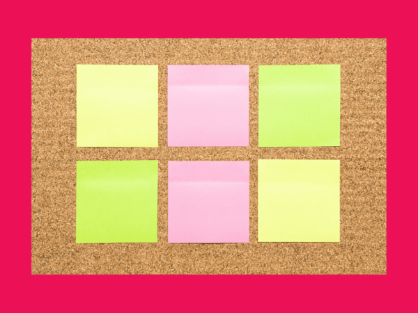 Sticky notes support you in developing your 90-day roadmap